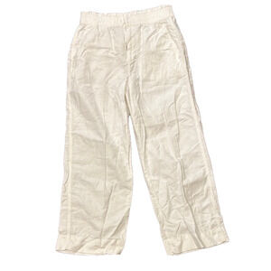Gap white linen blend pants, size 6